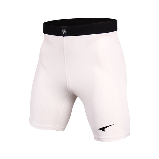 UCAN Rick's new men's tights, breathable elastic support base football tackle sports pants, game training, running, mid-waist short, white 4XL