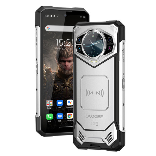 DOOGEE Doug S200 series rugged three-proof mobile phone 5G night vision 100 million pixel Android smart large battery ultra-long standby S200 mecha silver 12/32+256G (domestic version) official standard configuration