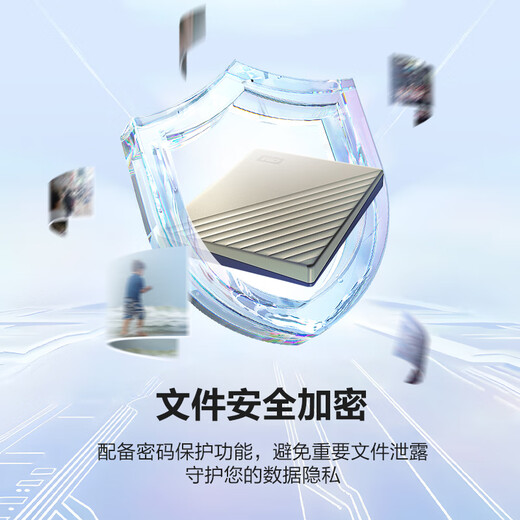 Western Digital (WD) 4TB mobile hard drive type-c Ultra series 2.5-inch gold mechanical hard drive laptop external encryption compatible with Mac large-capacity home storage