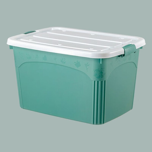 Chenzhi Shangpin Storage Box Moving Clothes Quilt Organizer Large Toy Storage Box Thickened Bedroom Dormitory Office Storage Gray 80# (46*33*28cm)X4 Pulley