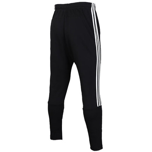 阿迪达斯 （adidas）男裤2025春季新款运动裤跑步训练舒适透气休闲长裤 DT9901/黑色/侧边撞色三条纹 S