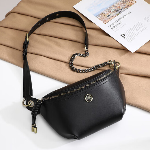 viney cowhide bag women's bag brand crossbody chest bag fashionable one-shoulder dumpling bag birthday gift versatile for girlfriend and wife