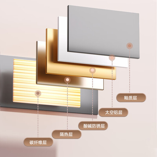 
Tianyuan Muge electric towel rack without punching bathroom towel drying smart carbon fiber heating bathroom storage rack Milk white T681WIFI version-right line