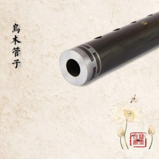 管子乐器乌木管子初学者管子D调G调C调降B调催泪管演奏 C调+芦苇哨+塑料哨+8+书
