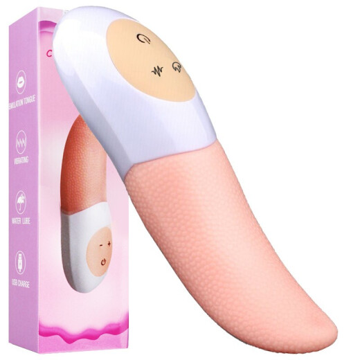 Jiuai (Jiuai) vibrator, adult sex toy, female masturbation device, tongue licker, swinging private parts, orgasm vibration, AV stick, electric tongue, portable alternative toy for women, charging particles, electric magic tongue + gift pack (condom + wet wipes + lubrication)