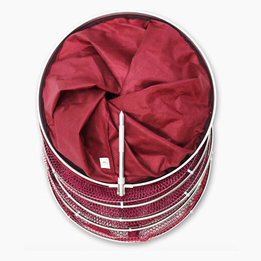 AUBELO fish protection net anti-hanging quick-drying stainless steel double circle fishing net pocket fish basket fish protection bag fish library wild fishing protective fish net stainless steel double circle 33*1.7 meters (free 3 gifts)