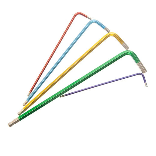 EIGHT Japan imported Baili hexagonal wrench set extended 6-corner key screwdriver hexagonal hexagonal tool metric color diamond head 7-piece set TLC-S7