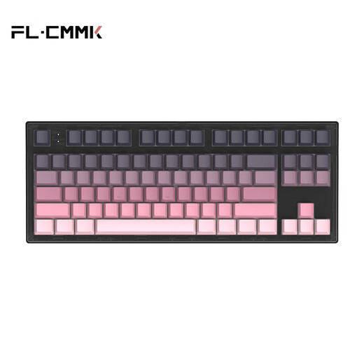 腹灵MK870Pro 87键黑曜石黑莓侧刻机械键盘三模黑曜石蓝牙有线无线蓝牙客制化电脑游戏办公 三模黑曜石-黑莓 TTC快银轴V2