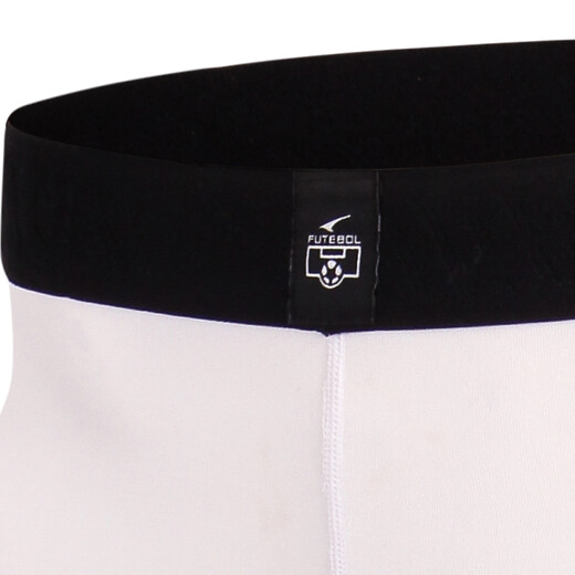 UCAN Rick's new men's tights, breathable elastic support base football tackle sports pants, game training, running, mid-waist short, white 4XL