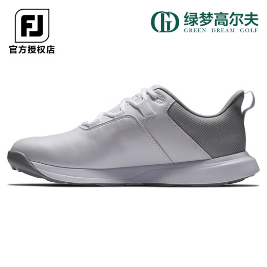 
FootJoy golf shoes for men's new ProLite casual and comfortable shoes FJ water-resistant fashionable golf sneakers White/light gray/grey 56924 41 = US size 7.5