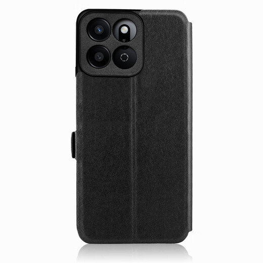 卡克斯保护套 适用于荣耀Play9T手机壳翻盖ALT一AN00手机套anoo皮套硅胶软壳镜头全包防摔外壳男女新款 黑色