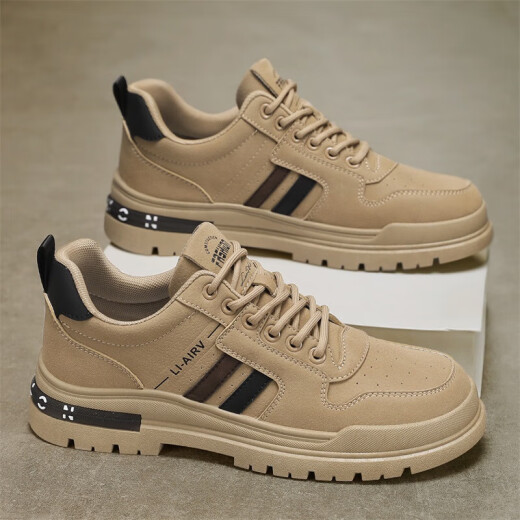 Changxiang Huili Herrenschuhe Sommer 2025 Neubauten Arbeit Arbeitsschutzschuhe für Arbeit nicht rutschfeste Kleidung-resistente Freizeitschuhe für Männer Khaki 42