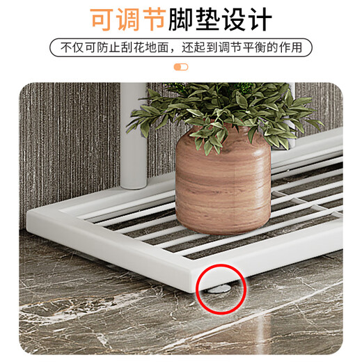 Solno Blumenständer mehrschichtige Klappboden im Innenhause Balkon dekorativen Blumenständer Schmiedeeisen Wohnzimmer Innenhof Einfaches Sukkulpfmittel-Rack Dunkelgrau Blitz Silber H916 (6 Becken verbesserte Version)