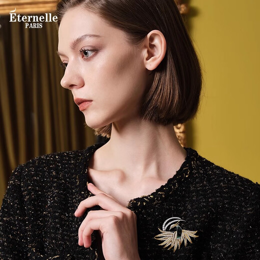 Eternelle French eternal original phoenix brooch high-end exquisite niche design corsage autumn and winter accessories