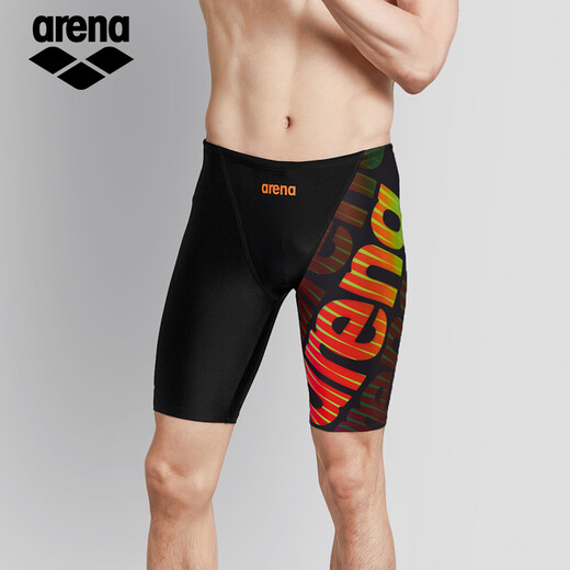 Arena Schwimmböden Professionelles Training Fünf-Punkte-Knie Anti-chlor-Anti-Tiefen-Anti-Awkward großer Größe Hochselastischer Fitness Hot Spring Swimming Bottoms Bkog-2603 [Professional Training Lycra Fabric] XL [75-85 kg/175-185cm]