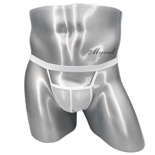 Wen Shiou men's sex double thong new style tight and sexy transparent mesh rear open gear without taking off men's underwear gay confidential black 90-160Jin [Jin equals 0.5 kg] inside wear