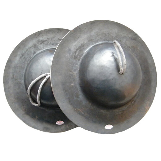 Jingying 7 pouces 24-40cm 2 chaux Cymbals Sichuan Sichuan Opera Black Cymbals Big Head Rubber Big Cymbals Bronze Percussion Percussion Cymbals 8 pouces 27 cm Cymbales noires