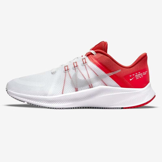耐克（NIKE）男鞋春季运动鞋QUEST 4探索者网面透气休闲鞋轻便缓震跑步鞋 DA1105-100/QUEST 4/白灰红 42.5