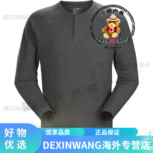 Arc'teryx (ARC TERYX) Arc'teryx Men's Long-Sleeved Henley Sirrus LS 20765 Water Wave Gray Glitch Heather XL