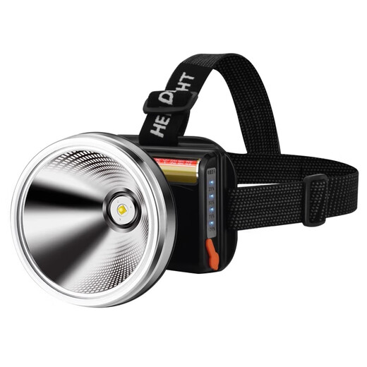 
He Jiangong P90 strong bass head lamp charging super bright head-mounted lighting mine lamp flashlight long-range lithium battery outdoor ultra-long battery x 9923-white light upgrade quad-core P90