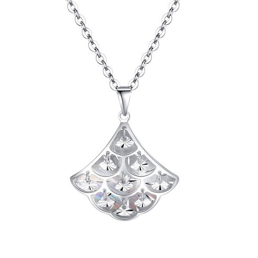 He Ye Exploding Pt950 Platinum Small Skirt Symphony Car Flower Pendant Real Gold and Platinum Double-sided Women's Model for Girls and Women Single Pendant 2.17 Grams Width 18mm Height 22mm with Buckle