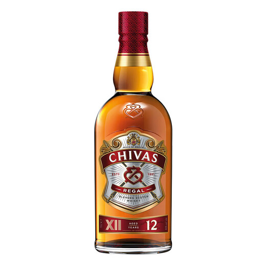 芝华士（Chivas Regal）12年苏格兰威士忌 英国进口洋酒 500ml 单瓶装