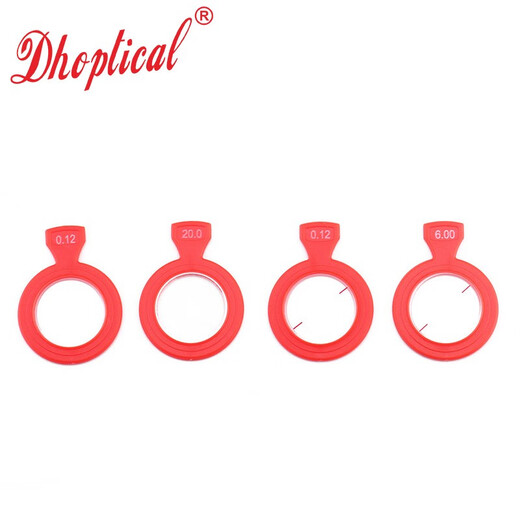 Optometry test film, plastic ring insert, optometry box accessories, spherical lens, cylinder lens, auxiliary lens, 26 aperture, negative spherical lens for myopia -0.12~-20.0 degree remarks