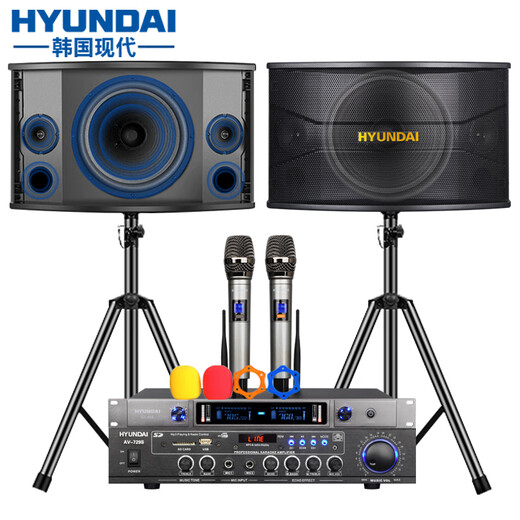 HYUNDAI/modern 8-inch ktv audio set home living room computer TV karaoke equipment karaoke home theater Bluetooth amplifier conference room store classroom speaker