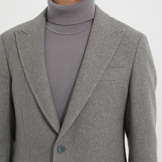 Lilang Youth Business Herren -Kleidung [gleiches Modell im Einkaufszentrum] Anzug Herrenkleidung Hals -Wollanzug Single West Blazer Q4DDX02 Leichte Kaffee Farbe 170a