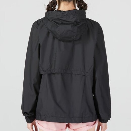 Nike (NIKE) two-piece nike women's suit, fashionable and breathable sportswear, hooded jacket, foot-collar trousers, DM6180-010/single-piece black jacket/suggested to take a size smaller XL