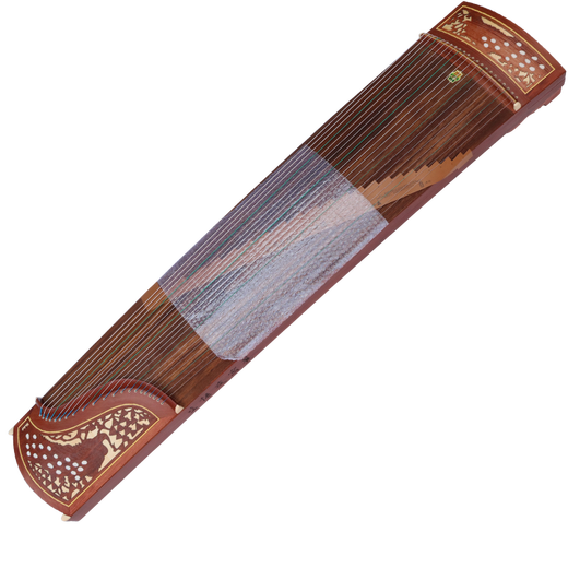 Dunhuang brand Dunhuang guzheng 694L mahogany mother-of-pearl examination piano colorful Xiangte's ancient Yisumu solid wood professional performance grade 694K peacock pattern (full set of accessories)