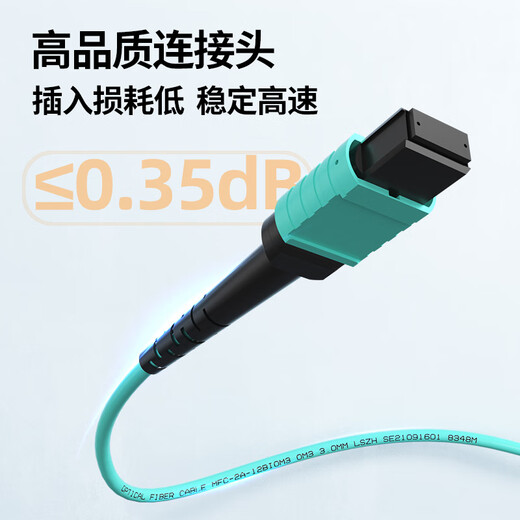 
Nokoxin MPO-MPO fiber jumper female multimode 8 core 12 core OM3/OM4 bundle B polarity compatible MTP 40G/100G jumper MPO-MPO multimode 8 core 100G OM4 10 meters