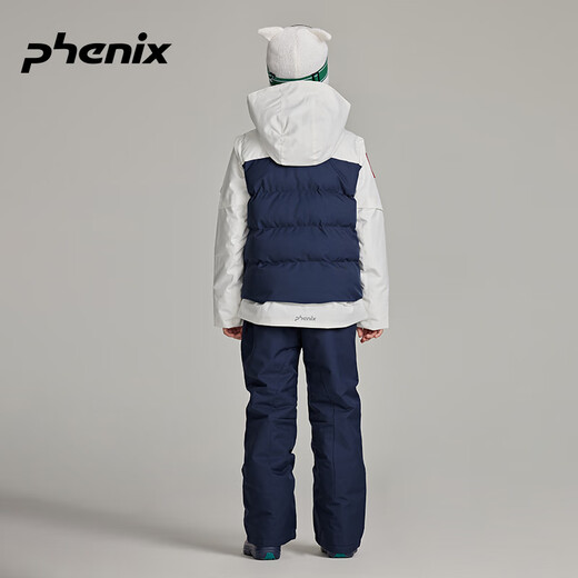 phenix菲尼克斯 PST 24新品儿童滑雪服套装中大童保暖加棉户外防水雪裤 藏蓝 160cm
