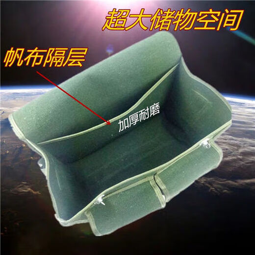 XMSJ thick canvas tool bag woodworking special extra large tool bag compartment double three-dimensional Velcro pocket lid hardware repair bucket bag