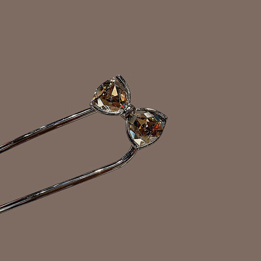 Su Shiliu's new Chinese-style hairpin U-shaped metal high-end hairpin artifact for the back of the head, hairpin, butterfly hairpin gift, rhinestone bow hairpin, antique gift box