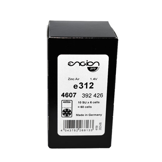 Accessoires d'aide auditive d'origine moteur d'adhésion Aide auditive batterie zinc bouton vide batterie E10E13E312E675 E312 / PR41 / 1.4V (5 planches)
