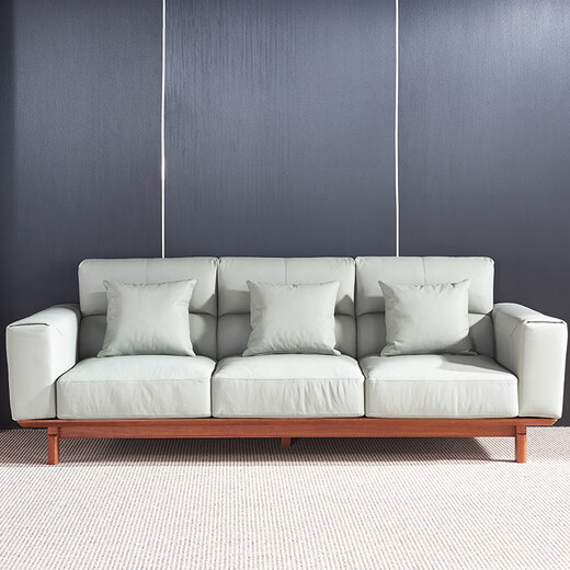 Muebles guangming sofá sofá de madera maciza moderno sofá sofá sala de estar Sofá de madera 3894 asientos de tres personas