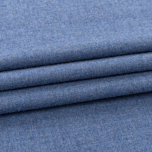 Shanshan pure cotton brushed shirt men's long-sleeved business casual young and middle-aged cotton solid color shirt men blue 42