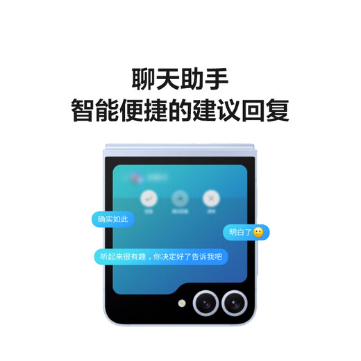 三星Galaxy Z Flip6 国家补贴 AI手机 折叠屏手机 大视野智能外屏 骁龙8 Gen3 双卡 12GB+512GB 青薄荷