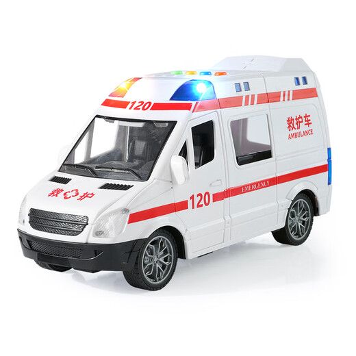 Aibilu Children's Toy Simulation Model Sound Sound and Light Story peut ouvrir la porte Ambulance Fire Truck Boy Birthday Gift