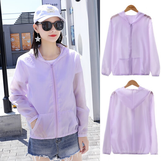 Cycling Windbreaker Sun Shade Women's Outdoor Sun Shade Quick-drying Breathable Sun Driving Skin Clothes Travel Mountaineering Fishing Long Sleeve Hoody Lightweight Jacket Outdoor New Summer Trendy Solid Color Tender Pink One Size