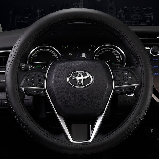 Xuan Tailang suitable for Toyota Camry Asia Dragon Lion Highlander Rav4 leather steering wheel cover Ralink Corolla Rui Fang chr Yize Feng Weilanda Zhixuan handle cover whole cowhide black