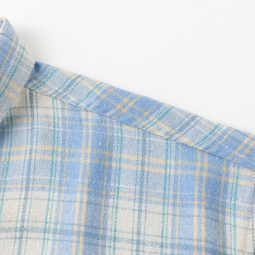 NASA Good Long Sleeve Shirt Herren Frühlings- und Herbst Koreanischer Stil Trendy Plaid Shirt Jugend lässig Lose Jacke Blau XL