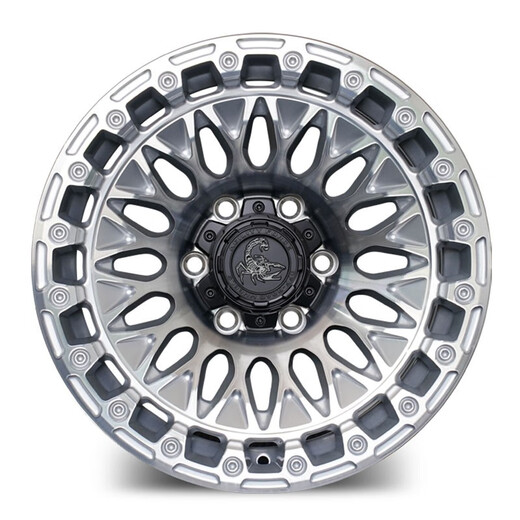 AGILITY FORCE Scorpion off-road wheels 18-inch Tank 400 Tank 500 Formula Leopard 5 Haval H9 Raptor BJ40 Prado FJ A72 black titanium surface (inner anti-falling) 18 inches 8.5J