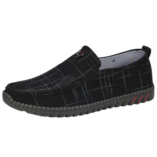 Hongxingxiang old Beijing cloth shoes men's single shoes spring and autumn breathable casual shoes soft sole non-slip beef tendon sole driving shoes beans shoes 698 men's camel single 41