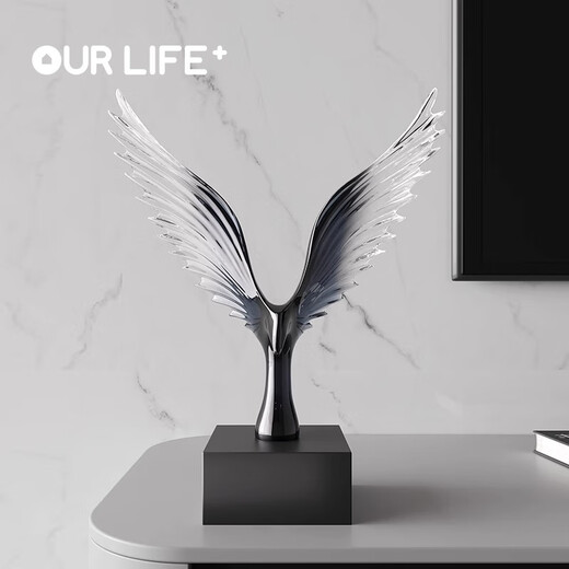 Olaijia creative light luxury high-end ornaments Dapeng spreads its wings art soft decoration modern simple living room office wine cabinet decoration YZ Dapeng spreads its wings ornaments 22*9*30cm