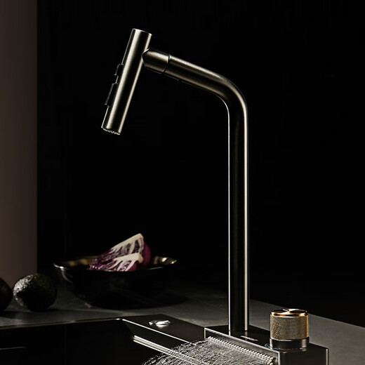 HIGOLD Raindance waterfall kitchen faucet 980194 sink pull-out faucet 304 stainless steel faucet Raindance waterfall faucet 980194