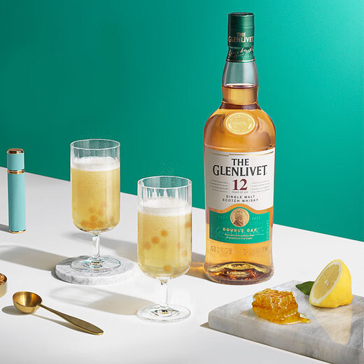 格兰威特（ThE GLENLIVET） 12年陈酿 苏格兰 单一麦芽 威士忌 洋酒 700ml  礼盒装（带杯）