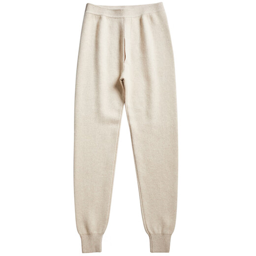 KING DEER Ordos pure cashmere pants men's thickened women's cashmere pants slim bottoming style wool pants winter super style men-dark gray XL