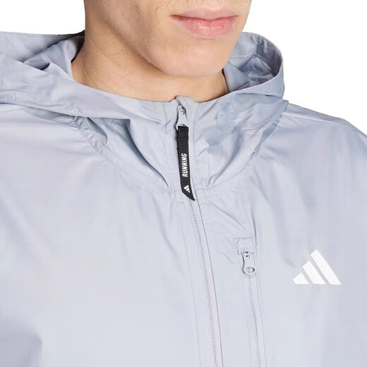 阿迪达斯 （adidas）外套男2025年秋季健身训练跑步连帽防风休闲夹克运动服IN1483 IN1484 L